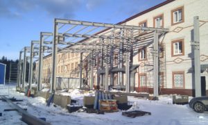 Пристройка здания в Красноярске