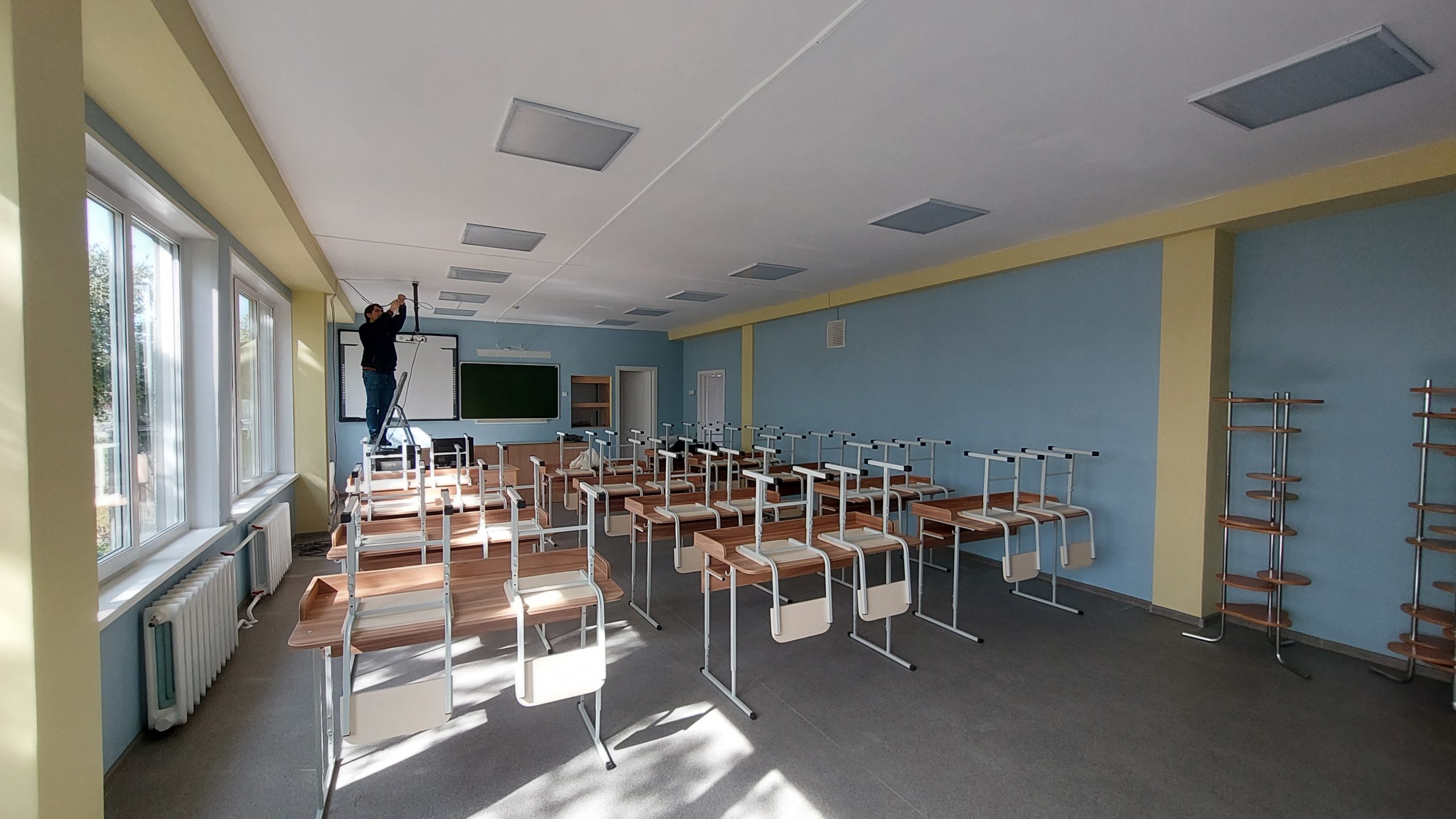Ремонт кабинета Солонцовской школы